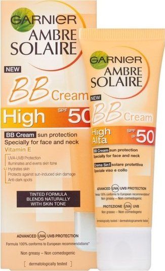 garnier ambre solaire bb cream sun protection spf50 50ml