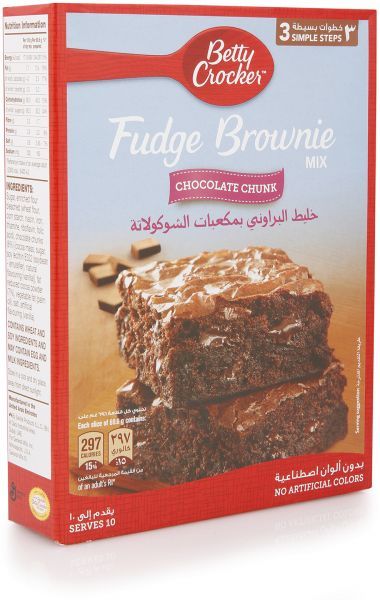 Betty crocker fudge brownie mix chocolate chunk 500g