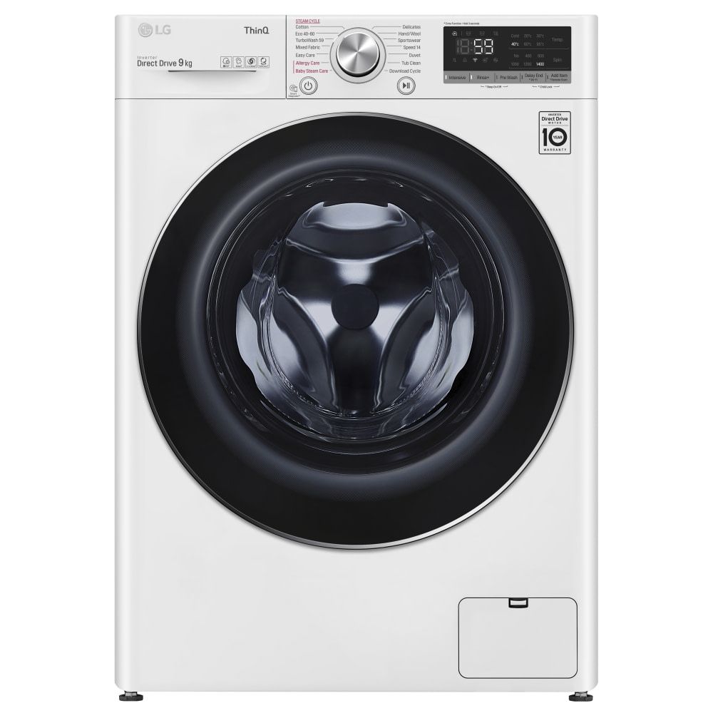 Lg f4v309wnw 9kg on sale washing machine