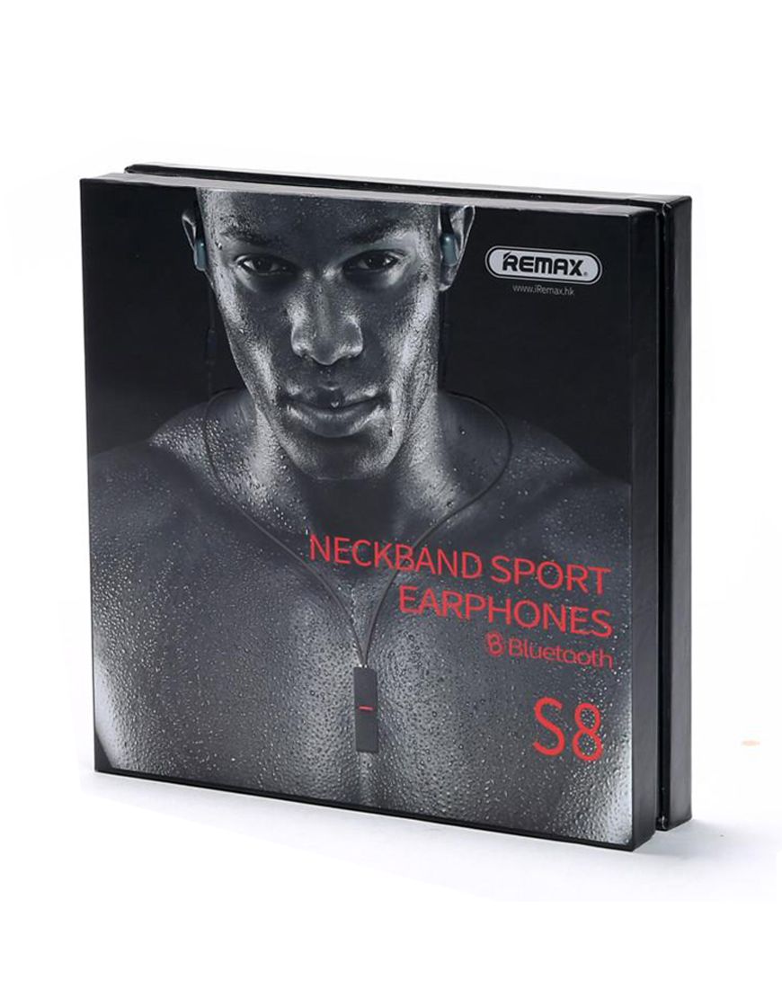 matjarii REMAX RB S8 Neckband Bluetooth Sporty Headphones Black Jordan