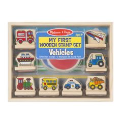 Melissa & Doug My First Wooden Stamp Set - Vehicles