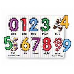 Melissa & Doug See Inside Numbers Peg Puzzle - 10 pieces