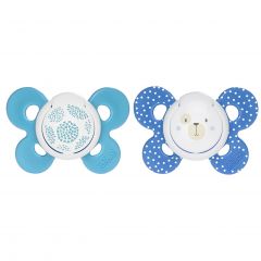 Chicco Comfort Silicone Pacifier, 6-16 Months, Blue by Chicco
