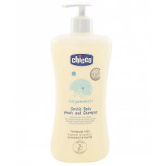 Chicco Baby Moments Body Wash and Baby Shampoo, 500 ml