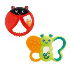 Chicco Funny Relax Teething Ring 6M+ 1PZ - Butterfly or Ladybug