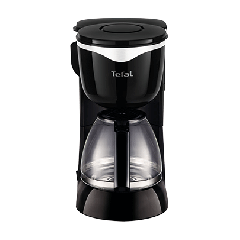 Tefal TECM442827 Filter Coffee Maker, 1.25 Liter, 1100W, Black