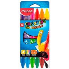 Maped Color Pops Oil PastelS 12 Color Pencils 