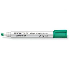 Staedtler Lumocolor Whiteboard Drywipe Marker Pens Chisel Tip, Green