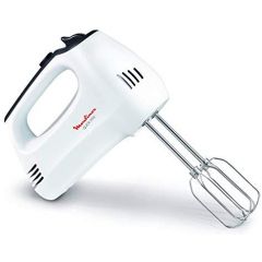 Moulinex Hand Mixer, Fast Mixing / Cake Mixing, White, HM310127