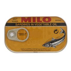 Milo Sardines In Vegetable Oil 125g