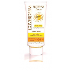 Coverderm Filteray Face SPF 80 Extra Long Very High Protection Light Beige Cream 50ml