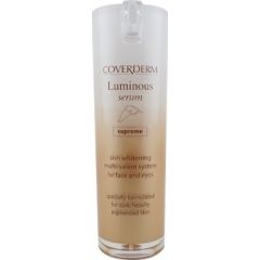 Coverderm Luminous Supreme Serum Skin Whitening Multi Valent System For Face And Eyes 20ml