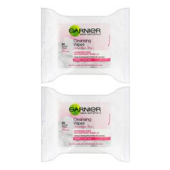 By One Get one Free Garnier Skin Naturals Cleansing 25 Quilted Wipes 