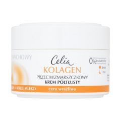 Celia Collagen Anti Wrinkle Half Fat Cream With Goat Milk For Day And Night 50ml