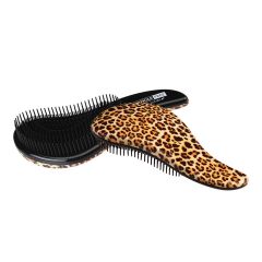 Cala Tangle-Free Hair Brush 66738, Black/Brown Leopard