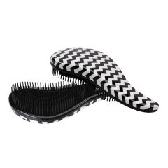 Cala Tangle-Free Hair Brush 66744, Black/White Zigzag