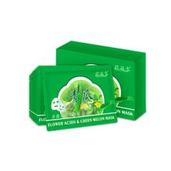 Flower Acids and Green Melon Mask Whitening and Moisturizing Facial Mask, 