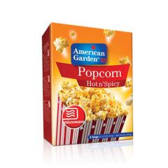 American Garden Hot N Spicy Microwave Popcorn  2 x 273g 