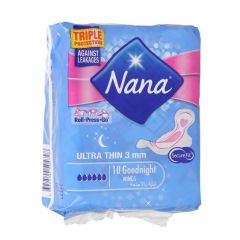 Nana Ultra Thin 3mm Goodnight Wings, 10 Pads