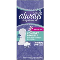 Always Daily Liners Comfort Protect Flexible Comfort Normal, 20 Pads