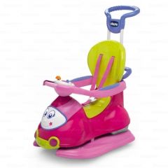 Chicco Pink Quattro 4-in-1 Sit n Ride Car