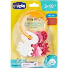 Chicco Teething Key Ring- Pink

