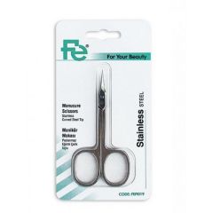 FE Manicure Scissors Stainless Curved Steel Tip, FEPI019