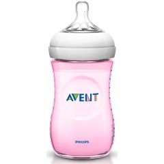 Avent Natural PP Feeding Bottle 260 ml Single PinkAventine