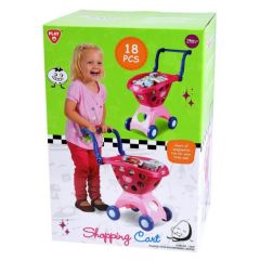 Play Go Shopping Cart Pink 18 pcs