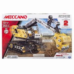Meccano, 2-in-1 Model Set, Excavator and Bulldozer