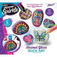 Cra-Z-Art Shimmer N Sparkle Stained Glass Rock Art