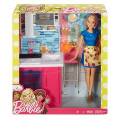 Barbie Furniture Kitchen And Doll Dress Up