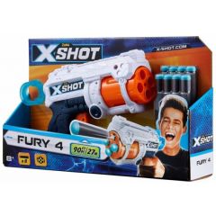 X-Shot Excel Fury 4 Foam Dart Blaster (8 Darts)