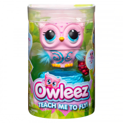 Owleez Flying Baby Owl Interactive Toy – Pink