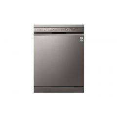 LG DFB425FP Free Standing Dishwasher, 14 Place Setting, 10 Programs, Platinum Silver