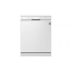 LG DFB512FW Free Standing Dishwasher, 14 Place Setting, 10 Programs, White