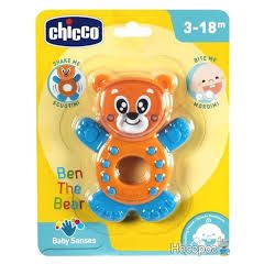 chicco Teething Ring & Rattle "Ben the Bear"
