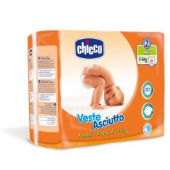 Chicco Veste Asciutto Diapers Size 2 Mini 3-6 KG, 25 Pieces
