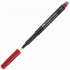 Faber Castell Marker permanent Multimark, F, Red