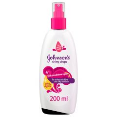 Johnson's Shiny Drops Kids Conditioner Spray For Enhanced Shine And Silky Soft Hair 200ml