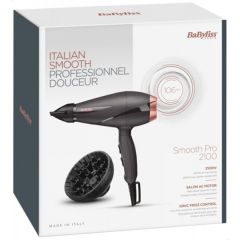 BaByliss Smooth Pro 6709DE 2100 W hair dryer Black, Pink gold 2 level