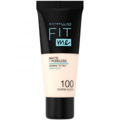 Maybelline Fit Me Matte And Poreless Foundation 30ml - 100 Warm Ivory