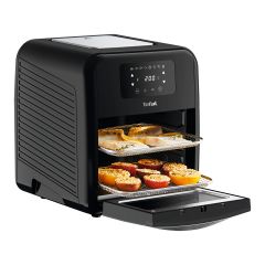 Tefal EasyFry 9in1 Air Fryer Oven, Grill & Rotisserie 8 Programs inc Dehydrate, Roast, Bake & Toast Black 11L Capacity FW501
