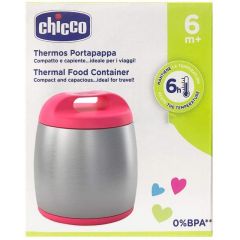  Chicco Thermos for food preservation 350 ml pink
