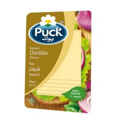 Puck Cheese Cheddar Slice 150g